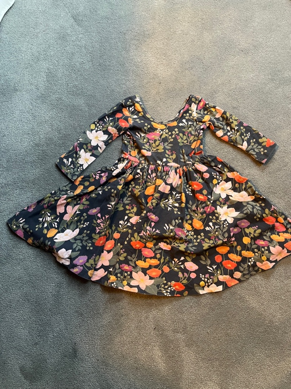 Gently-used botanical Alice + Ames twirl dress, size 5
